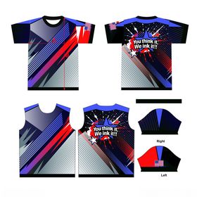 炫酷多彩运动T恤设计图