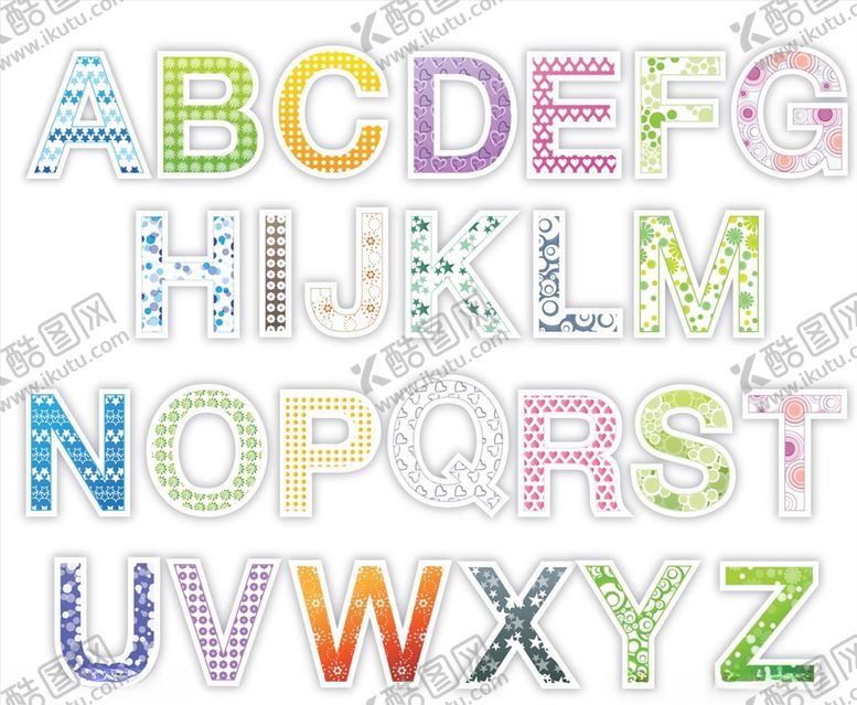 编号：31597709270637551067【酷图网】源文件下载-矢量英文字母素材