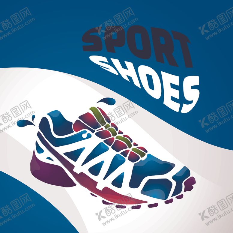 编号：92907709230426173587【酷图网】源文件下载-抽象运动鞋