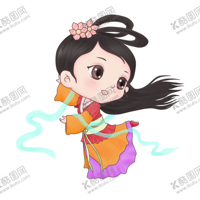 编号：53859802201932234656【酷图网】源文件下载-手绘卡通嫦娥