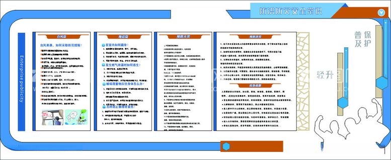 编号：32884412230709514177【酷图网】源文件下载-防灾减灾文化墙