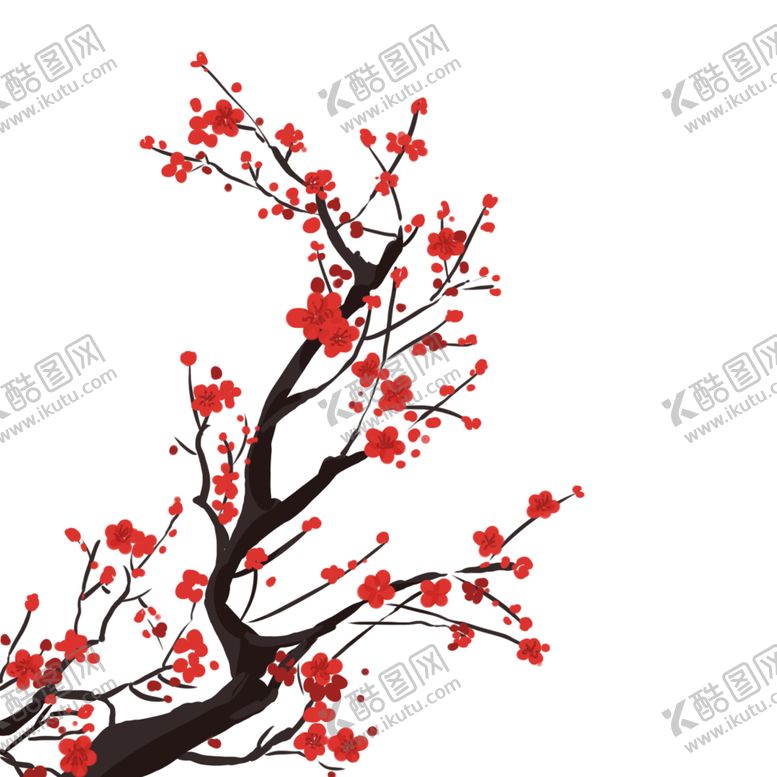 编号：10062705041309246469【酷图网】源文件下载-梅花树枝元素