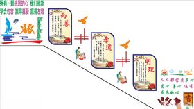 楼梯文化墙校园文化墙