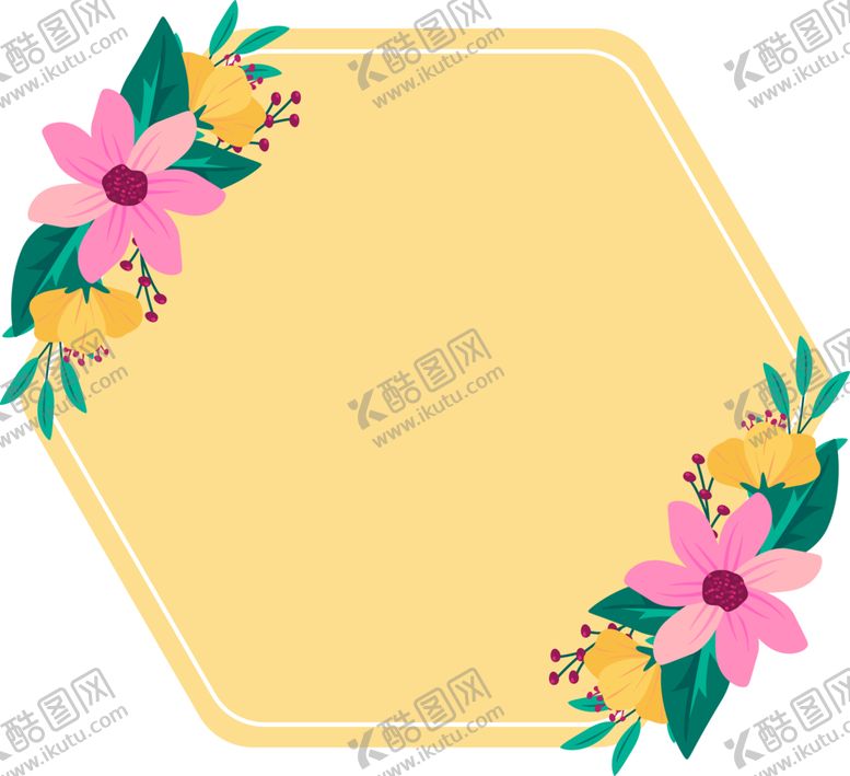 编号：81300912221115202699【酷图网】源文件下载-花朵边框免抠图