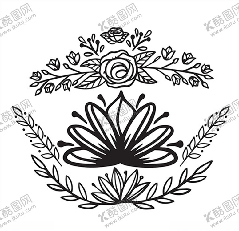 编号：78976010040442341262【酷图网】源文件下载-花朵印花服装底纹底图树枝树干