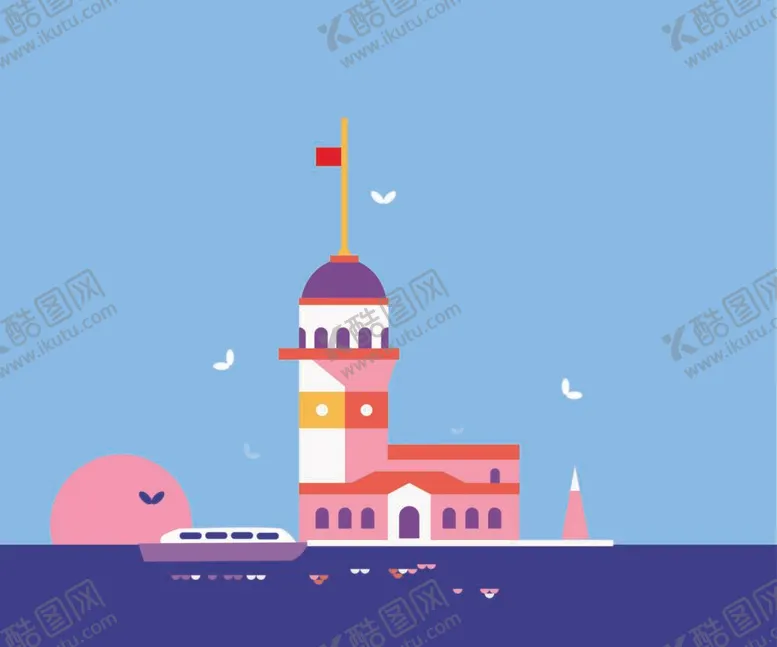 编号：63722810161741154576【酷图网】源文件下载-城堡  临摹 AI