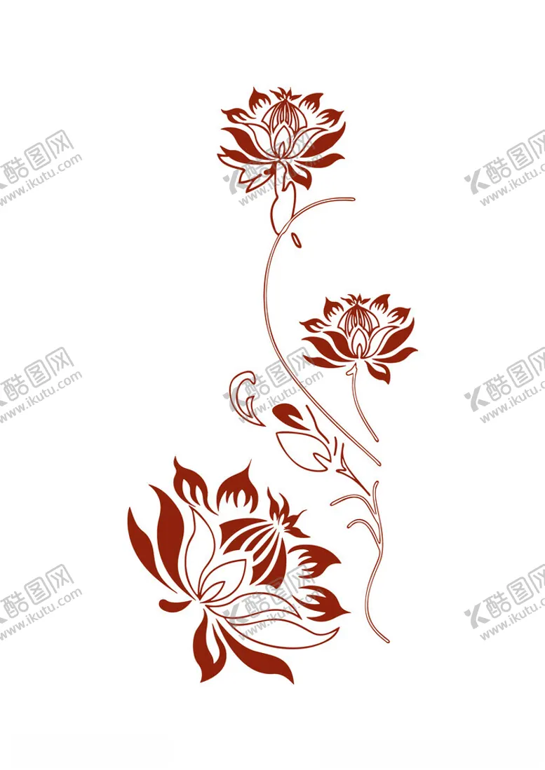 编号：92869502111612305844【酷图网】源文件下载-荷花花纹