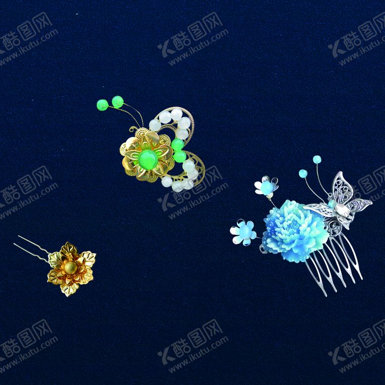 编号：02489109290026170812【酷图网】源文件下载-发簪古风配饰