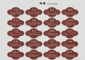 绿化植物名牌