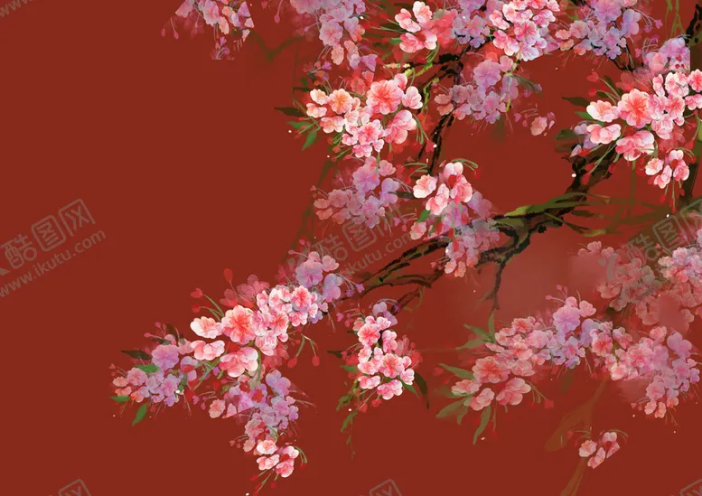 编号：73164610191835473846【酷图网】源文件下载-手绘花枝