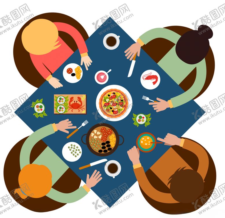 编号：77395610040228383502【酷图网】源文件下载-一桌吃饭