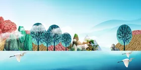 手绘风景