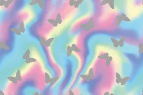 扎染蝴蝶大牌小碎花TIF