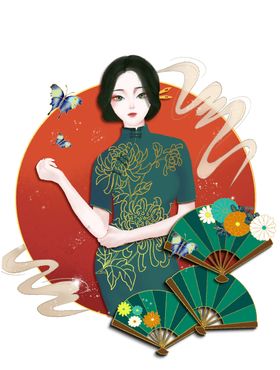 旗袍女子