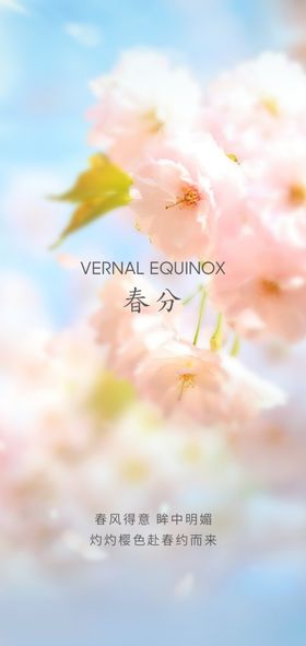 春分节气海报天芳风