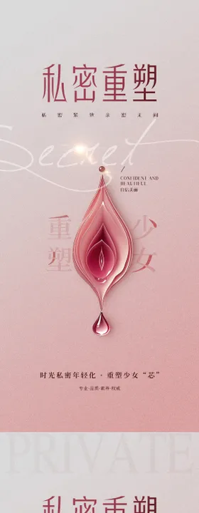 医美私密系列海报