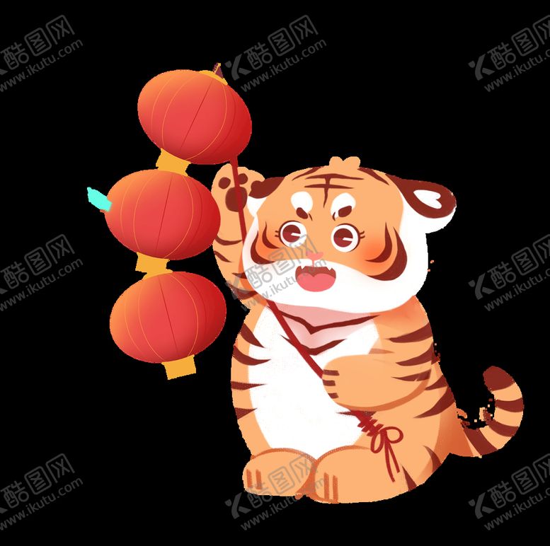 编号：31704411061658109799【酷图网】源文件下载-   虎年国潮插画图片