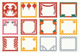 头像框涂鸦框插画框边框