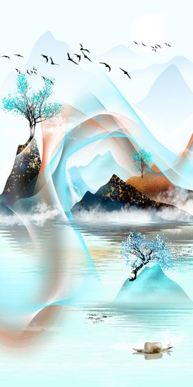 新中式水墨装饰画