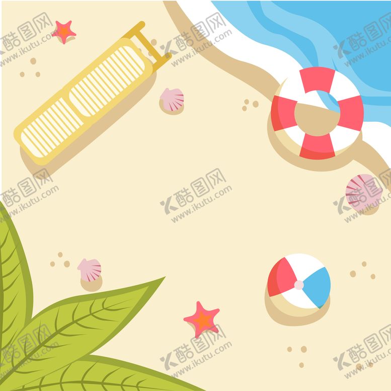 编号：37698509231151032081【酷图网】源文件下载-夏日沙滩背景