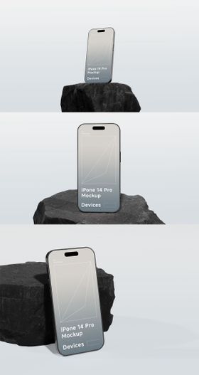 iPhone14手机贴图展示样机