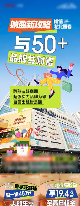 商铺商业地产价值海报
