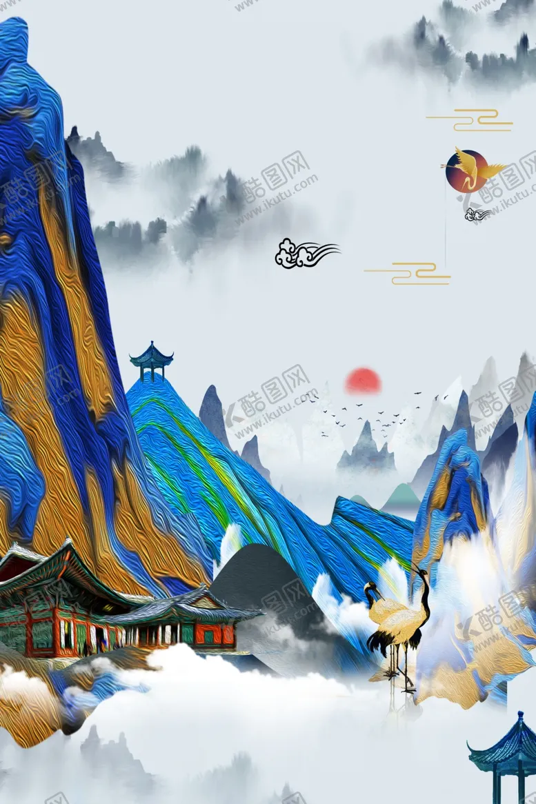 编号：73321306252134031368【酷图网】源文件下载-地产复古活动宣传背景海报素材