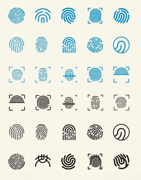 指纹图标设计集合
