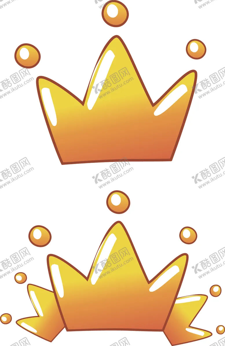 编号：72203501250523151236【酷图网】源文件下载-皇冠卡通手绘插画海报设计素材