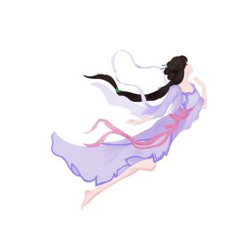 嫦娥素材中秋插画中国风中秋门楼