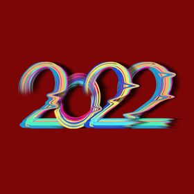 2022年字体虎中国风设计虎贺卡