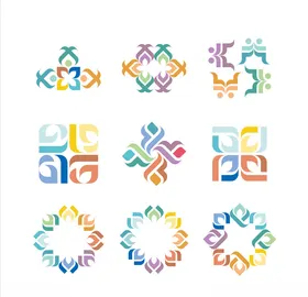 LOGO设计元素创意潮流艺术创意logo标志曲线