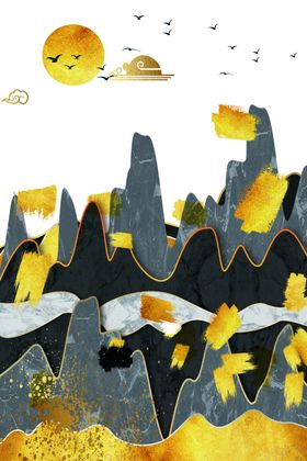 抽象装饰画晶瓷画玄关画