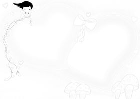 小学生手抄报黑白线稿标