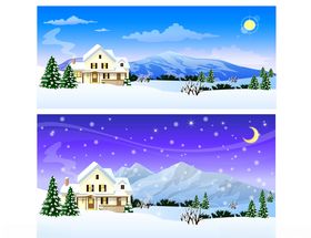 冬天雪景