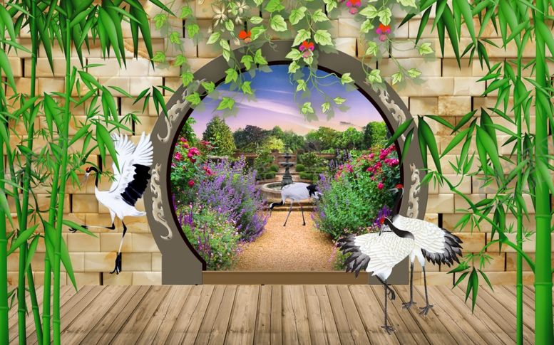 编号：18325909232354043949【酷图网】源文件下载-花藤拱门背景墙