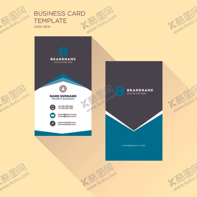 编号：12919709290239591353【酷图网】源文件下载-名片模板