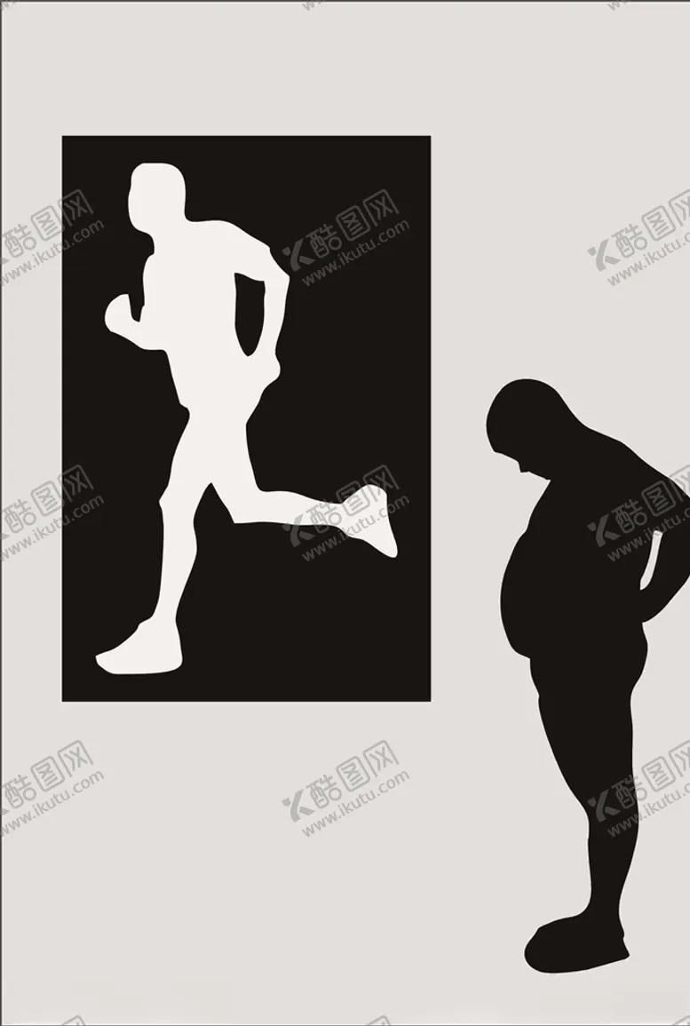 编号：14115707051613164779【酷图网】源文件下载-胖瘦对比图男士