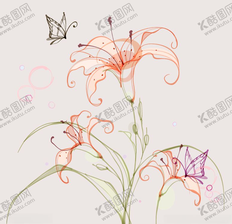 编号：51107810170317202012【酷图网】源文件下载-百合花纹理清晰