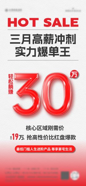 地产高薪冲刺海报