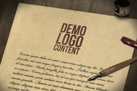 logo样机激凸盖印模切烫银