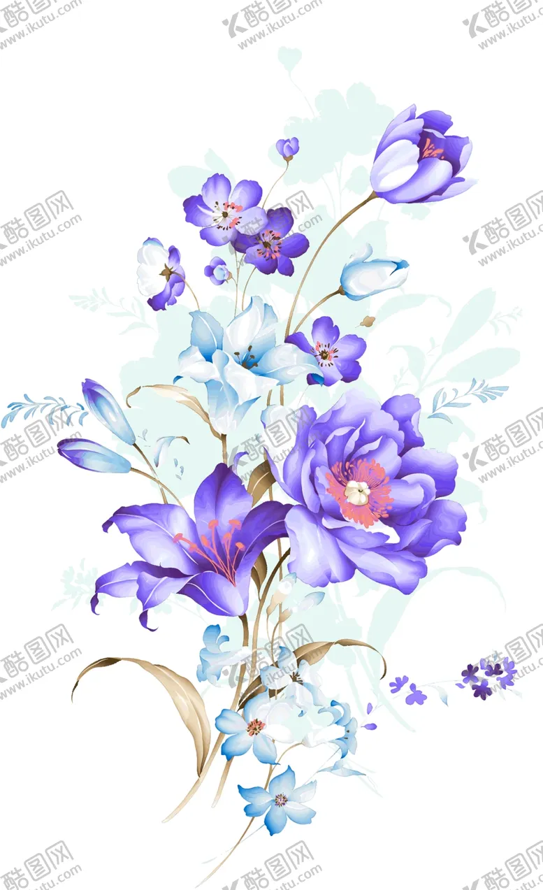 编号：76079707011446025055【酷图网】源文件下载-水彩花卉