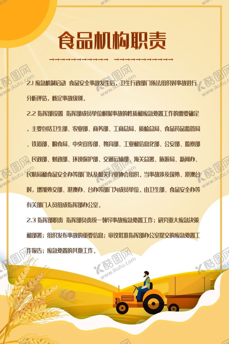 编号：86428009281226532643【酷图网】源文件下载-食品机构职责
