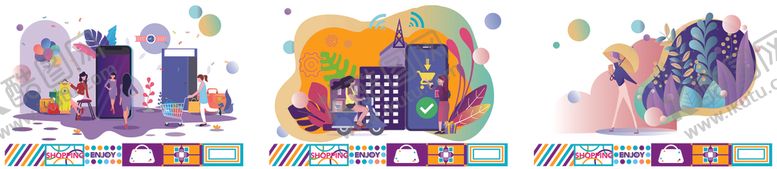 编号：33349309191330094649【酷图网】源文件下载-商场壁画贴图