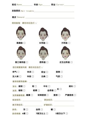 脸型图标