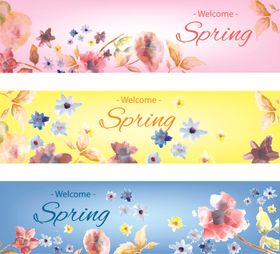 春季花卉横幅