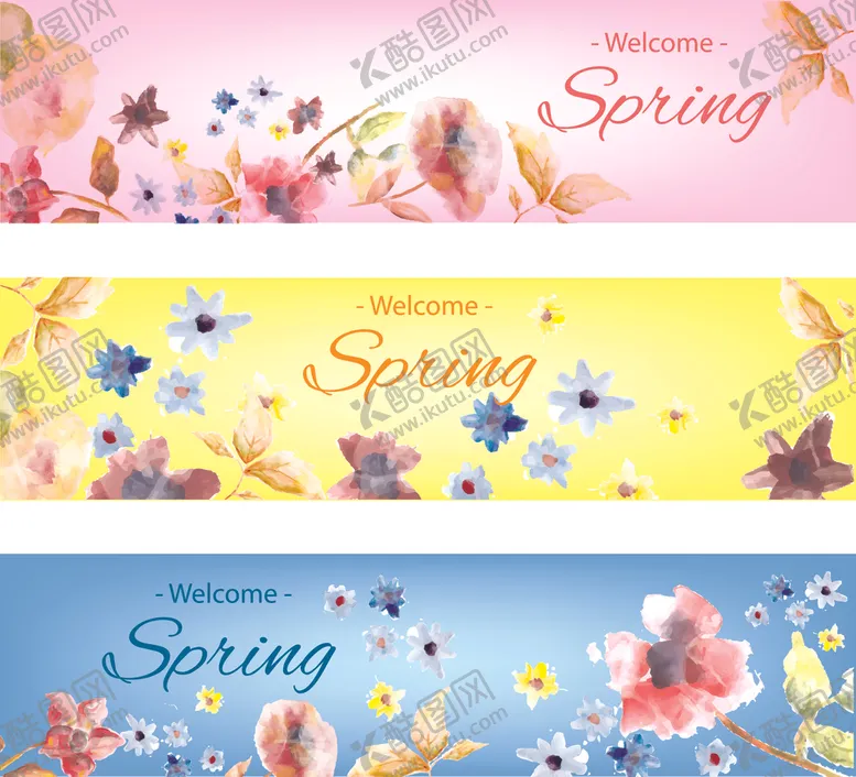 编号：54727704021728492507【酷图网】源文件下载-春季花卉横幅