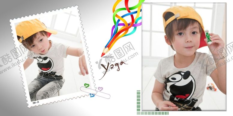 编号：25087310140600066956【酷图网】源文件下载-酷男儿童通用相册PSD影楼模板