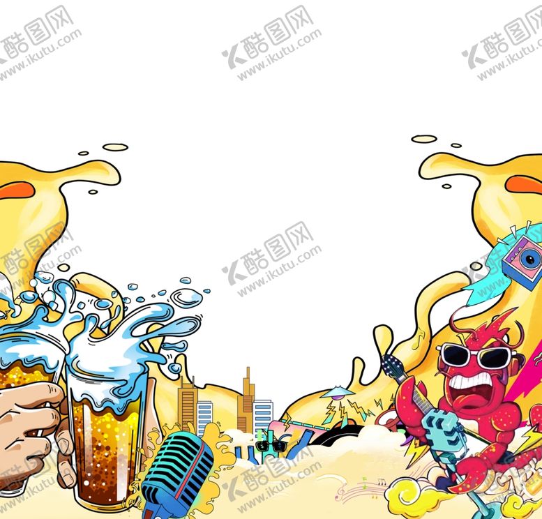 编号：27131702071510154963【酷图网】源文件下载-房地产啤酒小龙虾活动主标元素