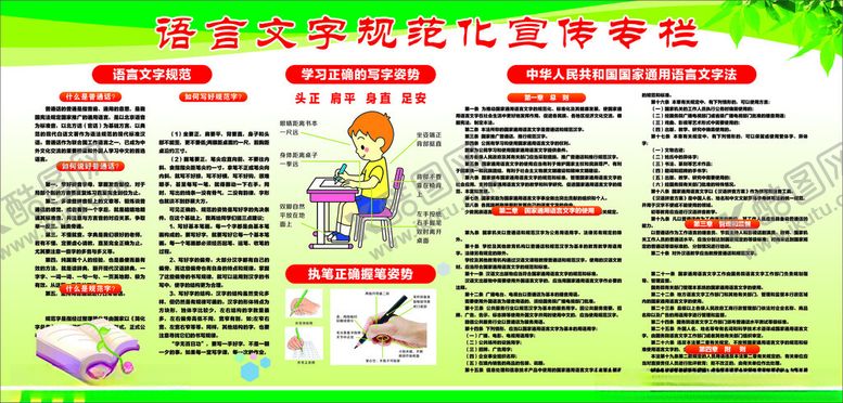 编号：59114703012001437099【酷图网】源文件下载-语言文字规范化宣传专栏